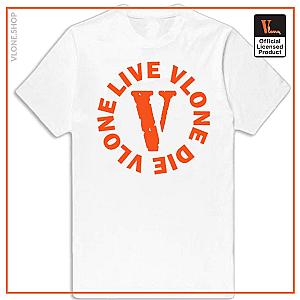 Vlone T-Shirts - Live Vlone Die Vlone T-Shirt White VL2309