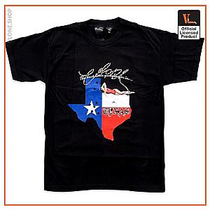 Vlone T-Shirts - Vlone Texas Gunslinger State Tee - Black VL2309