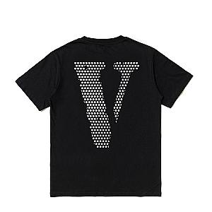 Vlone Shirts - VLONE V Letter Cotton T Shirt VLC2710