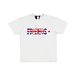 Vlone Shirts - FRIENDS GBR T-SHIRT WHITE VLC2710