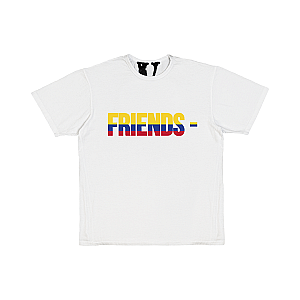 Vlone Shirts - FRIENDS COL T-SHIRT WHITE VLC2710