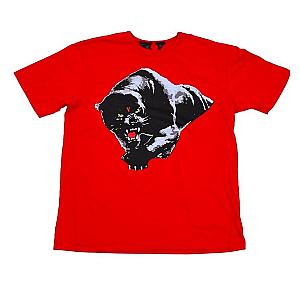 Vlone Shirts - Vlone Panther T-Shirt Red VLC2710