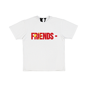 Vlone Shirts - FRIENDS CHN T-SHIRT WHITE VLC2710