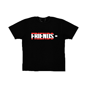 Vlone Shirts - FRIENDS AUT T-SHIRT BLACK VLC2710