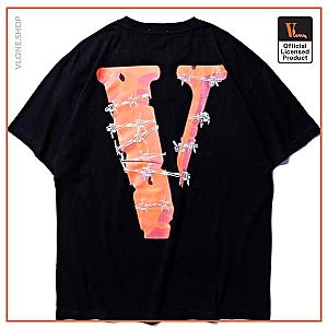 Vlone Shirts - VLONE Label Lightning Logo T-Shirt VL2409