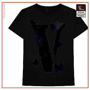 Vlone Shirts - Vlone Black Shape Butterfly T-Shirt VL2409