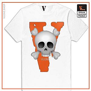 Vlone Shirts - Vlone Big V With Skull T-Shirt VL2409