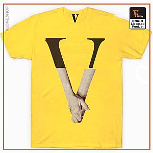 Vlone Shirts - Vlone Love Shake Hand T-Shirt VL2409