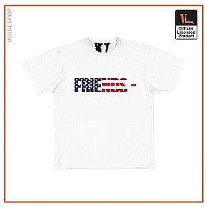 Vlone Shirts - FRIENDS  USA T-SHIRT  WHITE VL2409