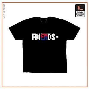 Vlone Shirts - FRIENDS  KOR T-SHIRT  BLACK VL2409