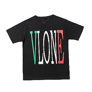 Vlone Shirts - VLONE V Printed T-Shirt VLC2710