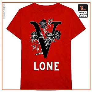 Vlone Shirts - Vlone Black Flowers T-Shirt VL2409