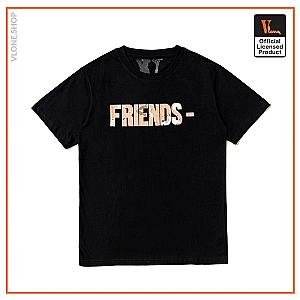 Vlone Shirts - Vlone FRIENDS Desert Camo Exclusive Black T-Shirt VL2409