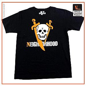 Vlone Shirts - Vlone x Neighborhood Skull Logo T-Shirt VL2409