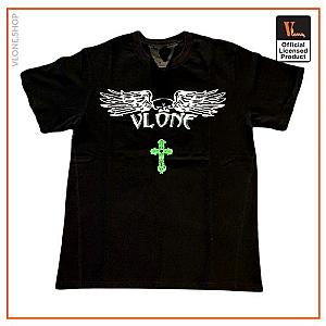 Vlone T-Shirts - Vlone Cross Tee  Black VL2309