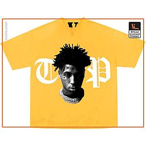 Vlone T-Shirts - YoungBoy NBA x Vlone Peace Hardly Yellow Tee VL2309