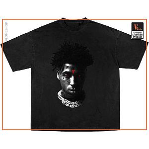 Vlone T-Shirts - YoungBoy NBA x Vlone Reaper's Child Black Tee VL2309