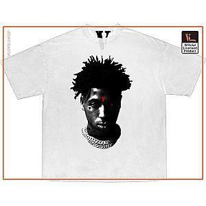 Vlone T-Shirts - YoungBoy NBA x Vlone Reaper's Child White Tee VL2309