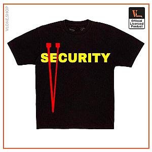 Vlone T-Shirts - Vlone Security Tee  Black VL2309