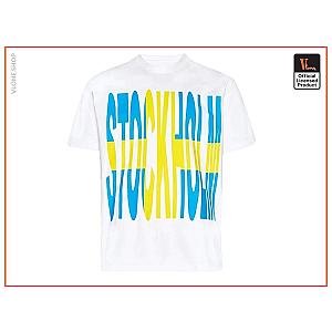 Vlone T-Shirts - Vlone x AWGE x A$AP Rocky Stockholm White T-Shirt VL2309