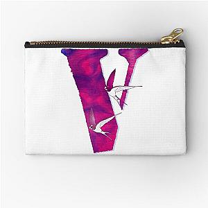 Vlone with birds , cool design for V Zipper Pouch