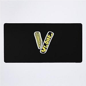 Yellow vlone pop smoke Desk Mat