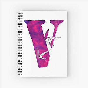 Vlone with birds , cool design for V Spiral Notebook