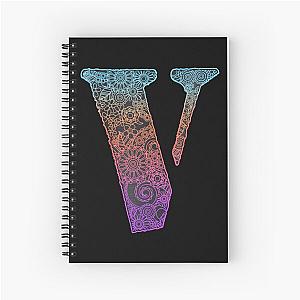 Vlone and floral motifs , cool V Spiral Notebook