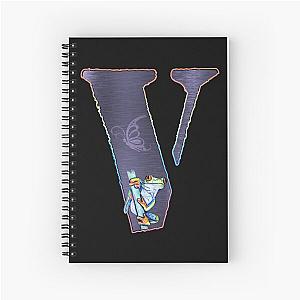 Vlone with beautiful frog , cute design for V Spiral Notebook