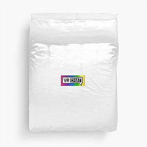 Rainbow VRCHAT Logo Duvet Cover