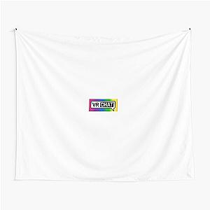 Rainbow VRCHAT Logo Tapestry