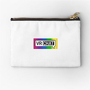 Rainbow VRCHAT Logo Zipper Pouch