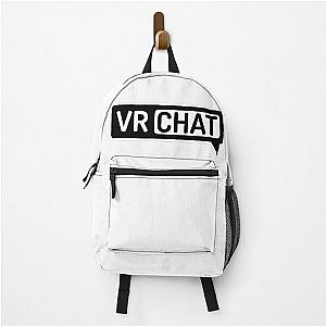 VRCHAT Logo Black Background Backpack