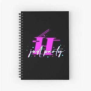 Just H Party 2.0 VRChat Club World Spiral Notebook