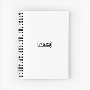 VRCHAT Logo White Background Spiral Notebook