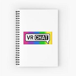 Rainbow VRCHAT Logo Spiral Notebook