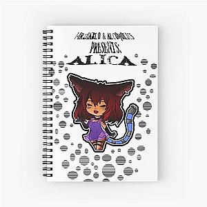 Alica from the Alcoholics VRChat Group Spiral Notebook