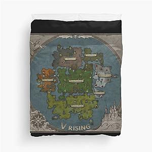 v rising game map Duvet Cover