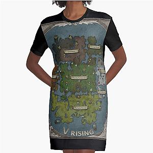 v rising game map Graphic T-Shirt Dress