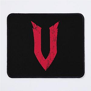 v rising grunge effect logo Mouse Pad