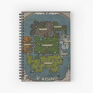 v rising game map Spiral Notebook