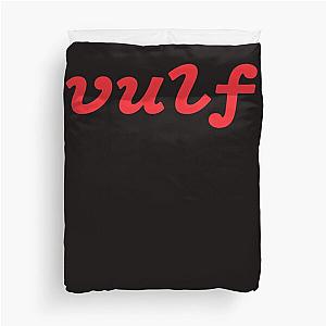 Red Vulfpeck Duvet Cover