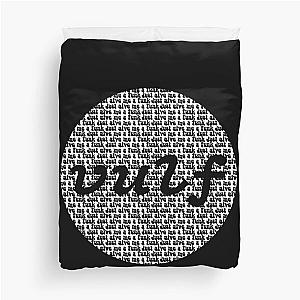 Vulfpeck Shirt Vulf Circle White Print vulfpeck vulf logo, vulf vulfpeck, 1612, music, funk Duvet Cover