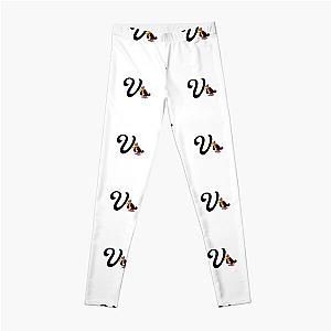 V for vulture letter ( alphabet ) Leggings