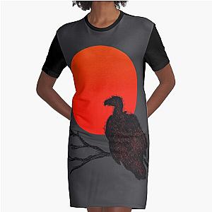 Vulture at Sunset Graphic T-Shirt Dress