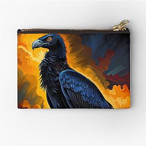 Black Vulture, Ai Generated Art  Zipper Pouch