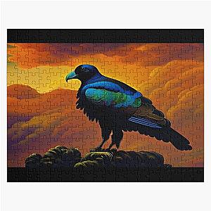 Rustic Turkey Vulture, impasto, Ai Generated Art  Jigsaw Puzzle