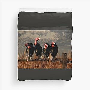 Four Vultures Duvet Cover