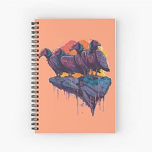 Psychedelic Vultures Spiral Notebook