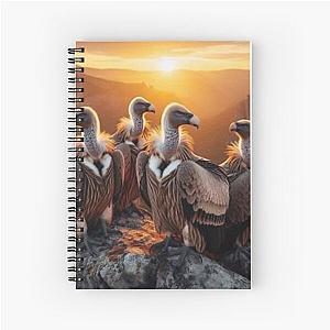 Vultures enjoy sunset Spiral Notebook